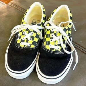 Vans Off the Wall BMX Yellow and Black Checkerboard
